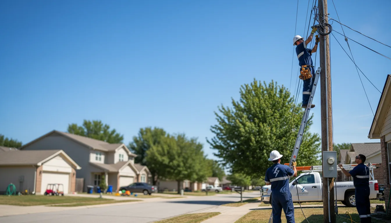 Residential electrician providing installation services in Rosedale, IN